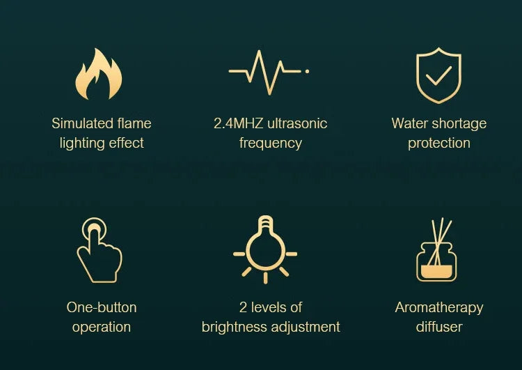 Purely You™ | Flame Aroma Diffuser & Humidifier